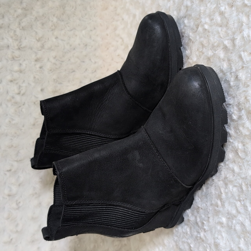 SOREL JOAN OF ARTIC II CHELSEA  WOMEN'S WEDGE ANKLE BOOTS SZ 8.5